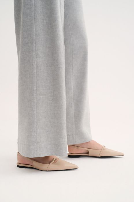 Garniturowe spodnie z lnem Solar Obraz 5