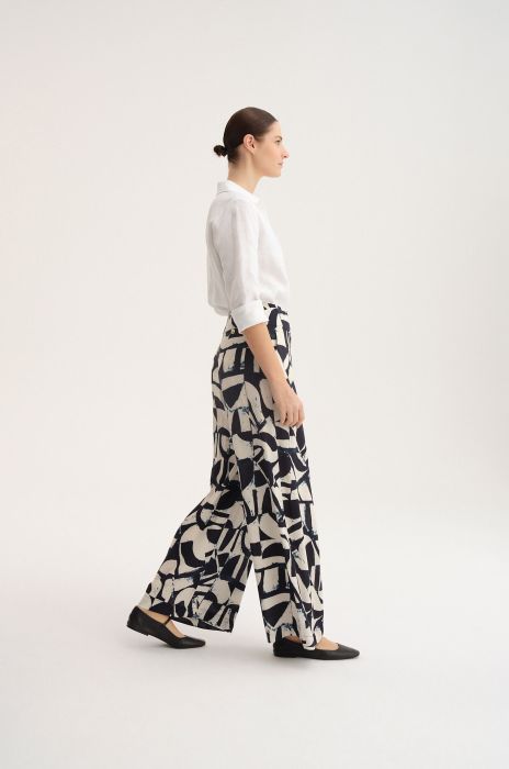 Wiskozowe spodnie Solar Obraz 3