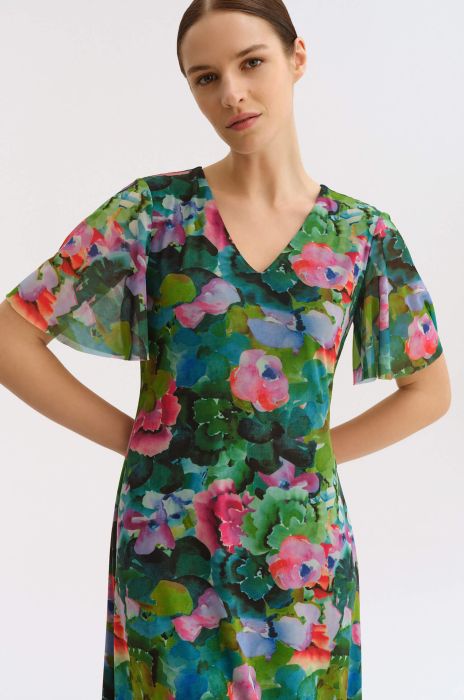 Sukienka z roślinnym printem Solar Obraz 3