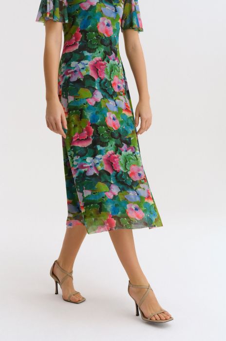 Sukienka z roślinnym printem Solar Obraz 4