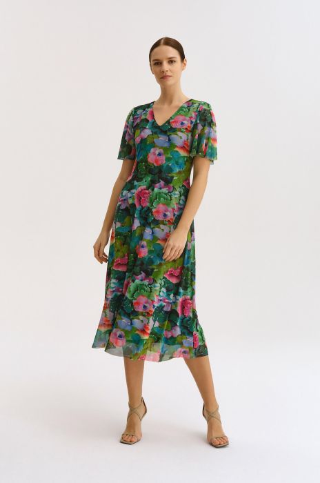 Sukienka z roślinnym printem Solar Obraz 5