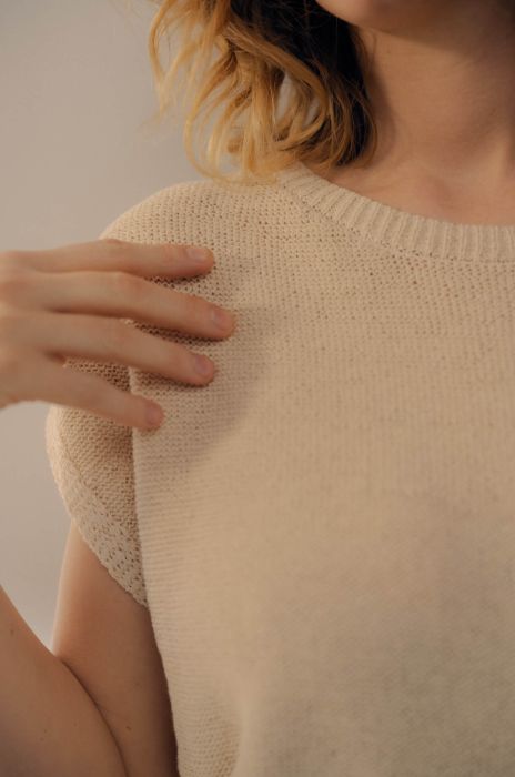 Bluzka z ozdobnym splotem Solar Obraz 1