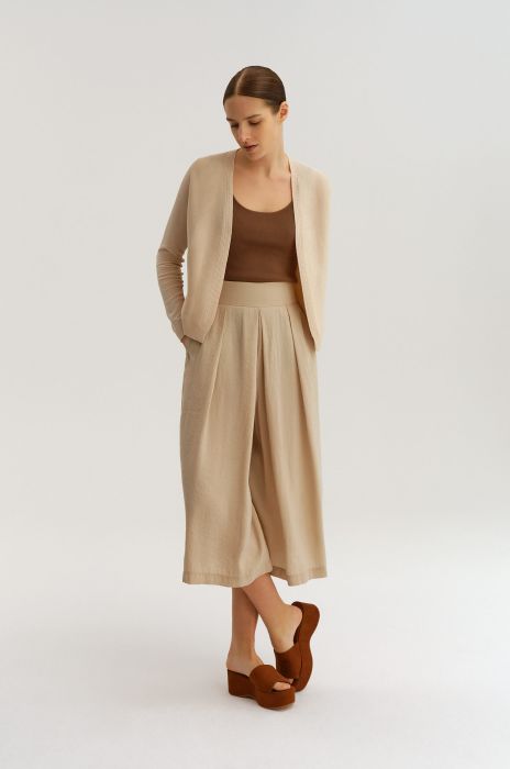 Kardigan o strukturalnym splocie Solar Obraz 5