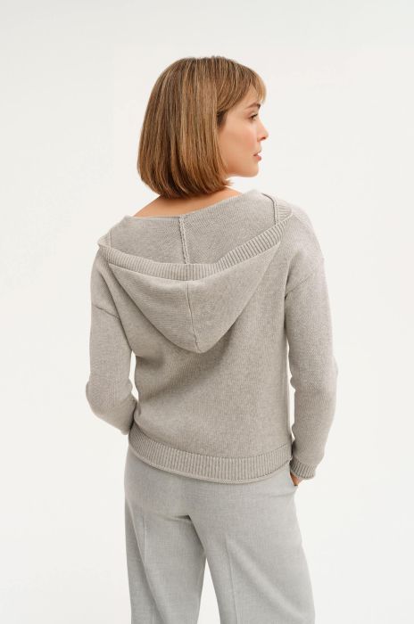 Bawełniany sweter z kapturem Solar Obraz 2