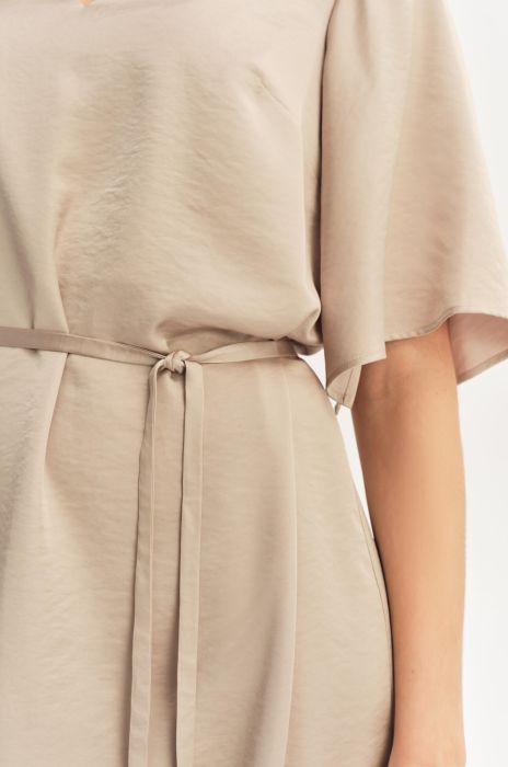 Sukienka z satynowej tkaniny Solar Obraz 3