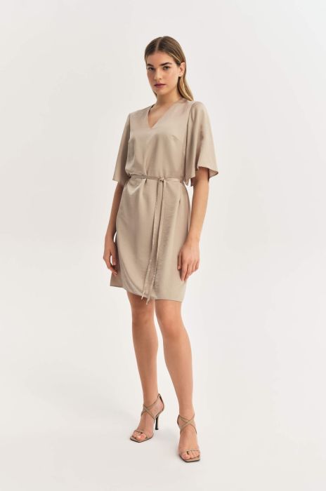 Sukienka z satynowej tkaniny Solar Obraz 1