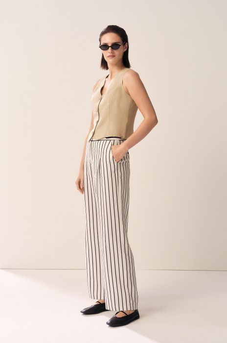 Lniana kamizelka Solar Obraz 4