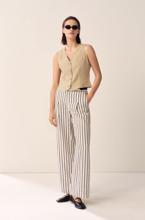 Lniana kamizelka Solar Obraz 1