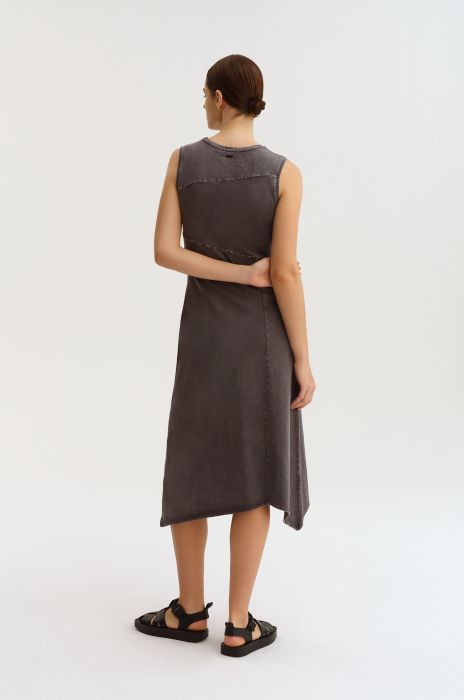 Asymetryczna sukienka z efektem sprania Solar Obraz 2