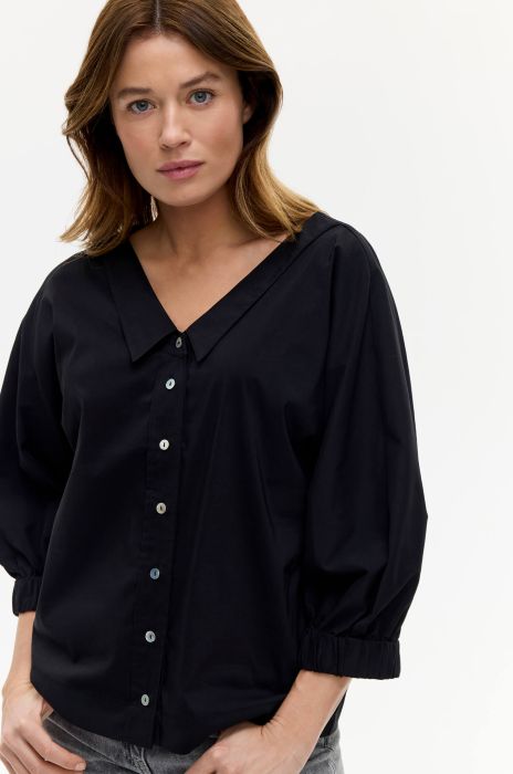 Koszula z bufiastymi rękawami Solar Obraz 2