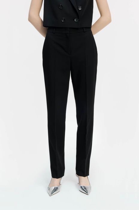 Spodnie garniturowe z kieszeniami Solar Obraz 2