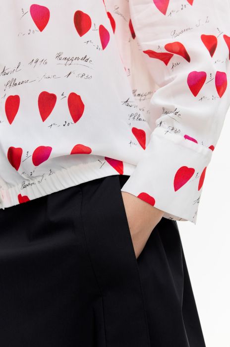 Wiskozowa koszula w serca Solar Obraz 5