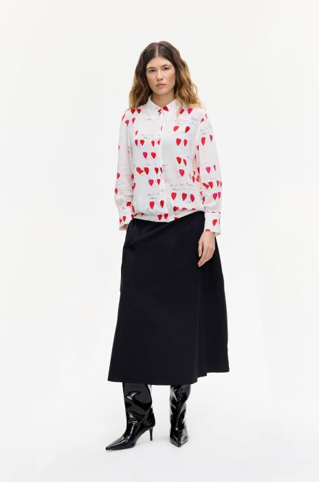 Wiskozowa koszula w serca Solar Obraz 1