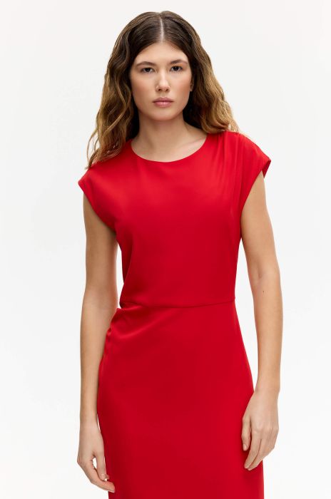 Sukienka z marszczeniem w talii Solar Obraz 2