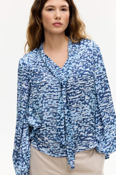 Wiskozowa bluzka z wiązaniem Solar Obraz 2