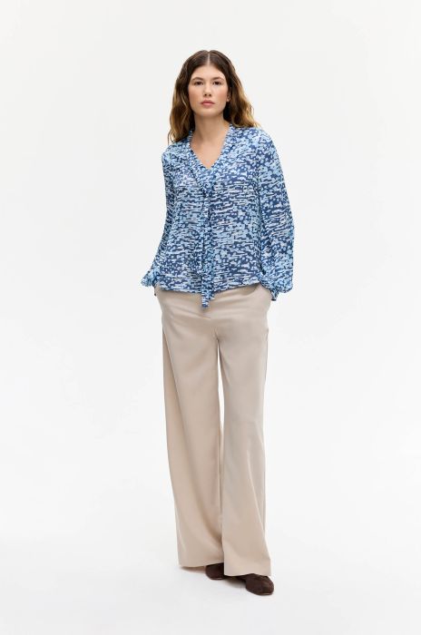 Wiskozowa bluzka z wiązaniem Solar Obraz 1