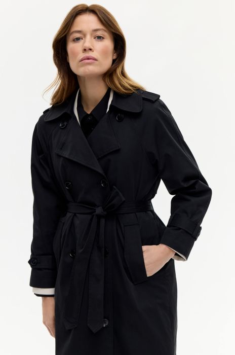 Dwurzędowy wiązany trencz Solar Obraz 4