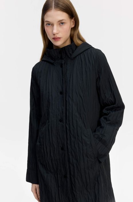 Długi płaszcz zapinany na napy Solar Obraz 2