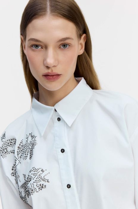 Biała koszula ze zdobieniem Solar Obraz 3