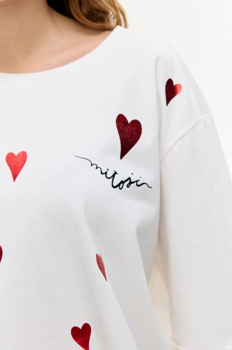 Bawełniana bluzka z wzorem Solar Obraz 3