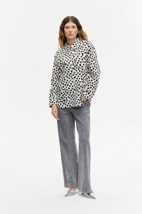 Bawełniana koszula z printem Solar Obraz 1