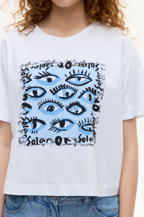 T-shirt z autorskim printem Solar Obraz 3