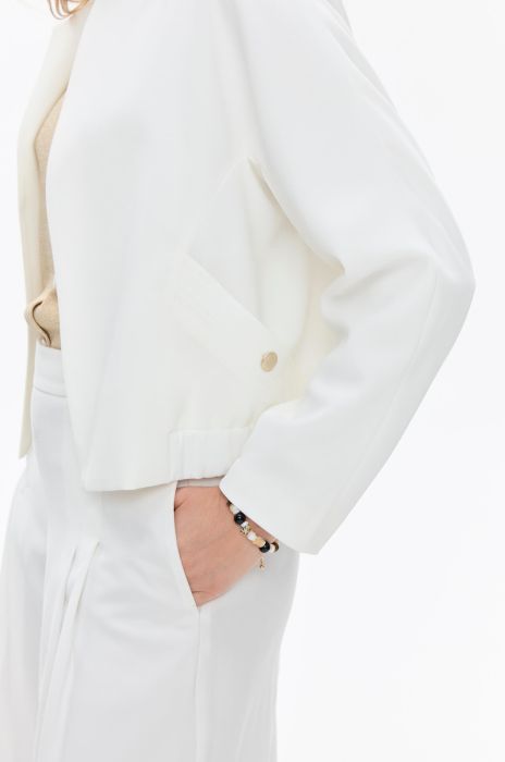 Kurtka ecru z kieszeniami Solar Obraz 3