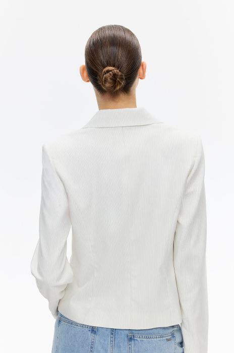 Prążkowana marynarka Solar Obraz 4