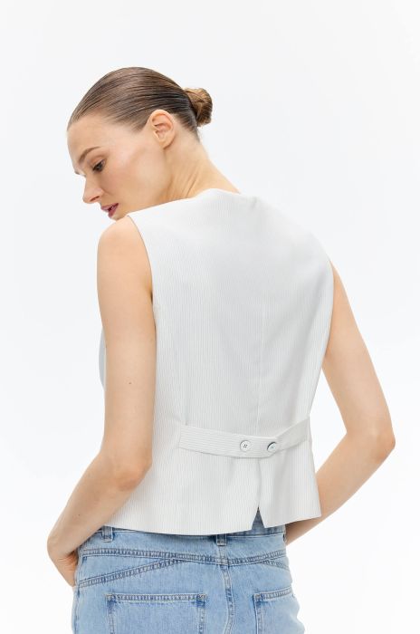 Prążkowana kamizelka Solar Obraz 4