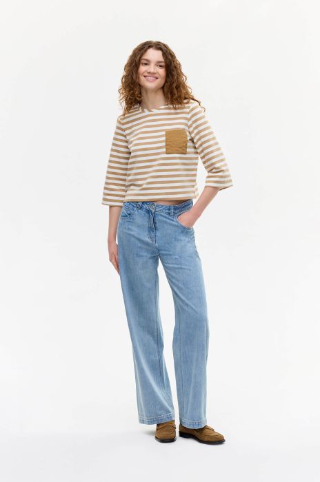 Bawełniana bluzka w poziome pasy Solar Obraz 1