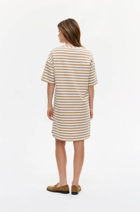 Sukienka w poziome pasy o kroju oversize Solar Obraz 4