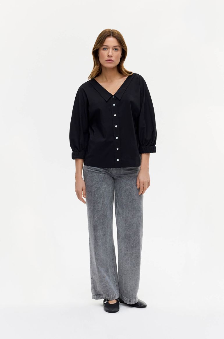 Koszula z bufiastymi rękawami