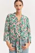 Wzorzysta bluzka z wiązaniem Solar Obraz 4