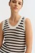 Ażurowy top w paski Solar Obraz 3