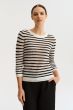 Ażurowa bluzka w paski Solar Obraz 1