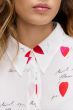 Wiskozowa koszula w serca Solar Obraz 3