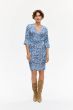 Błękitna sukienka o dopasowanym kroju Solar Obraz 1