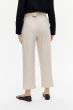 Beżowe spodnie cygaretki z paskiem Solar Obraz 4
