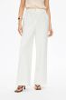 Spodnie ecru z lekko rozszerzaną nogawką Solar Obraz 2