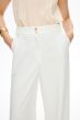 Spodnie ecru z lekko rozszerzaną nogawką Solar Obraz 3