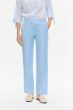 Błękitne spodnie z lnem Solar Obraz 2