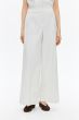 Prążkowane spodnie wide leg Solar Obraz 2