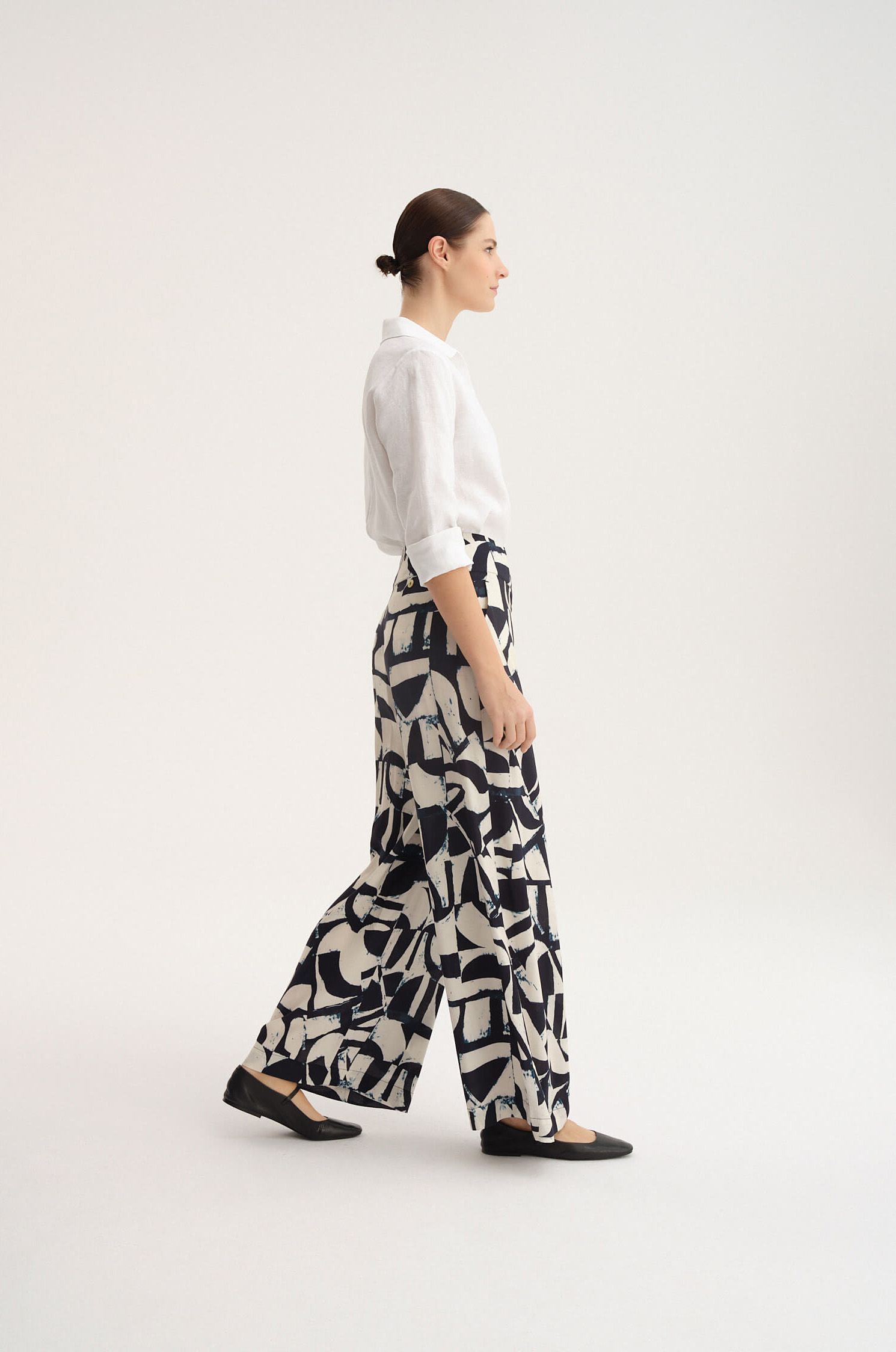 Wiskozowe spodnie Solar Obraz 3