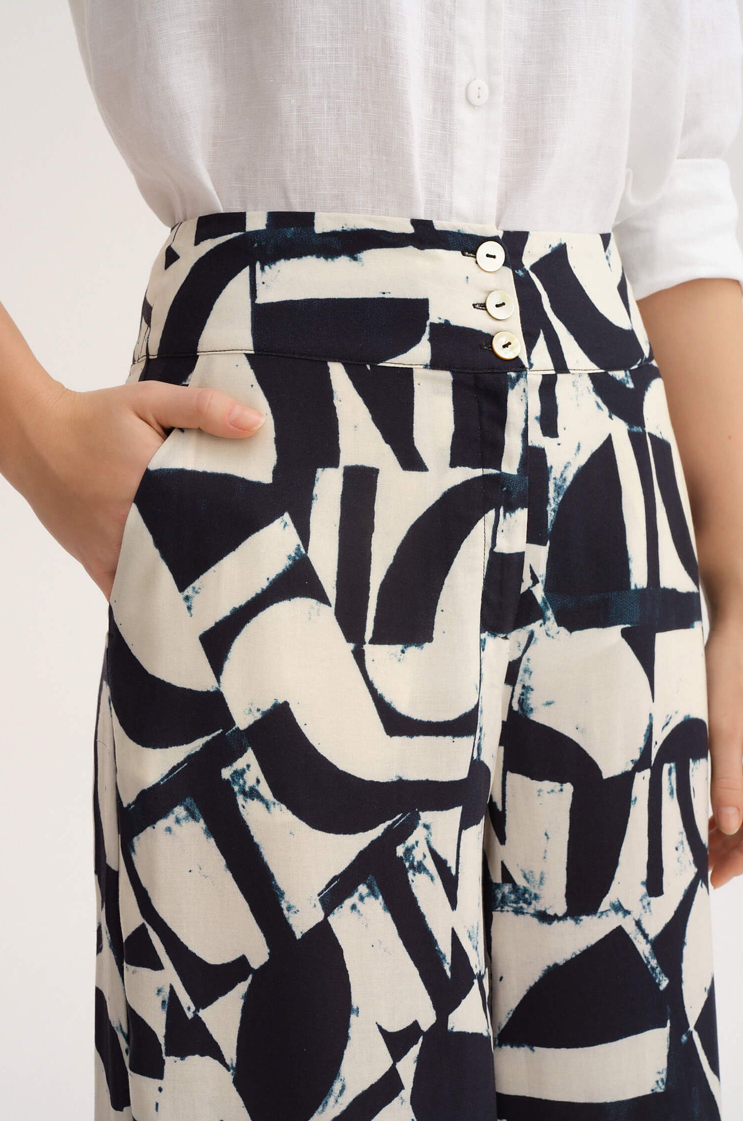 Wiskozowe spodnie Solar Obraz 1