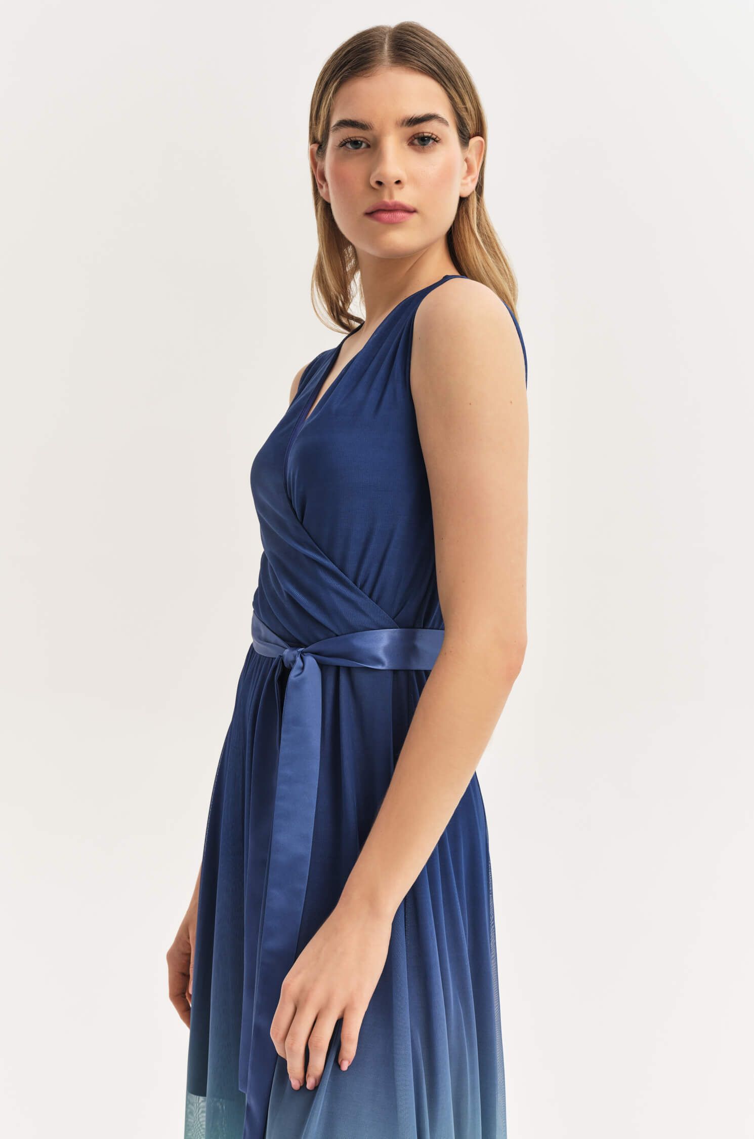 Sukienka midi z motywem tie dye Solar Obraz 3