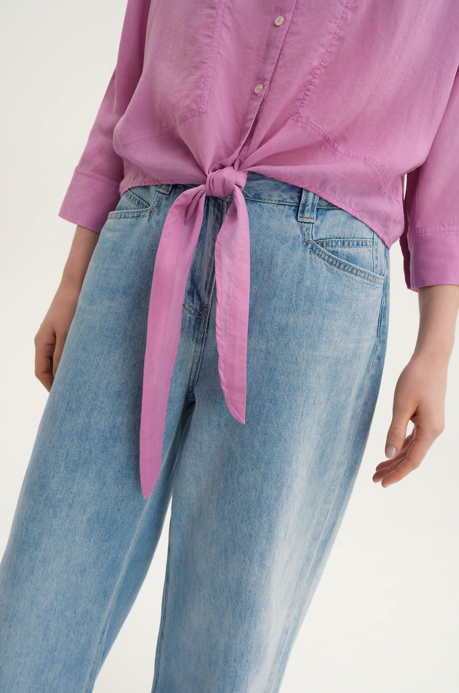 Wiązana koszula z lyocellu Solar Obraz 5