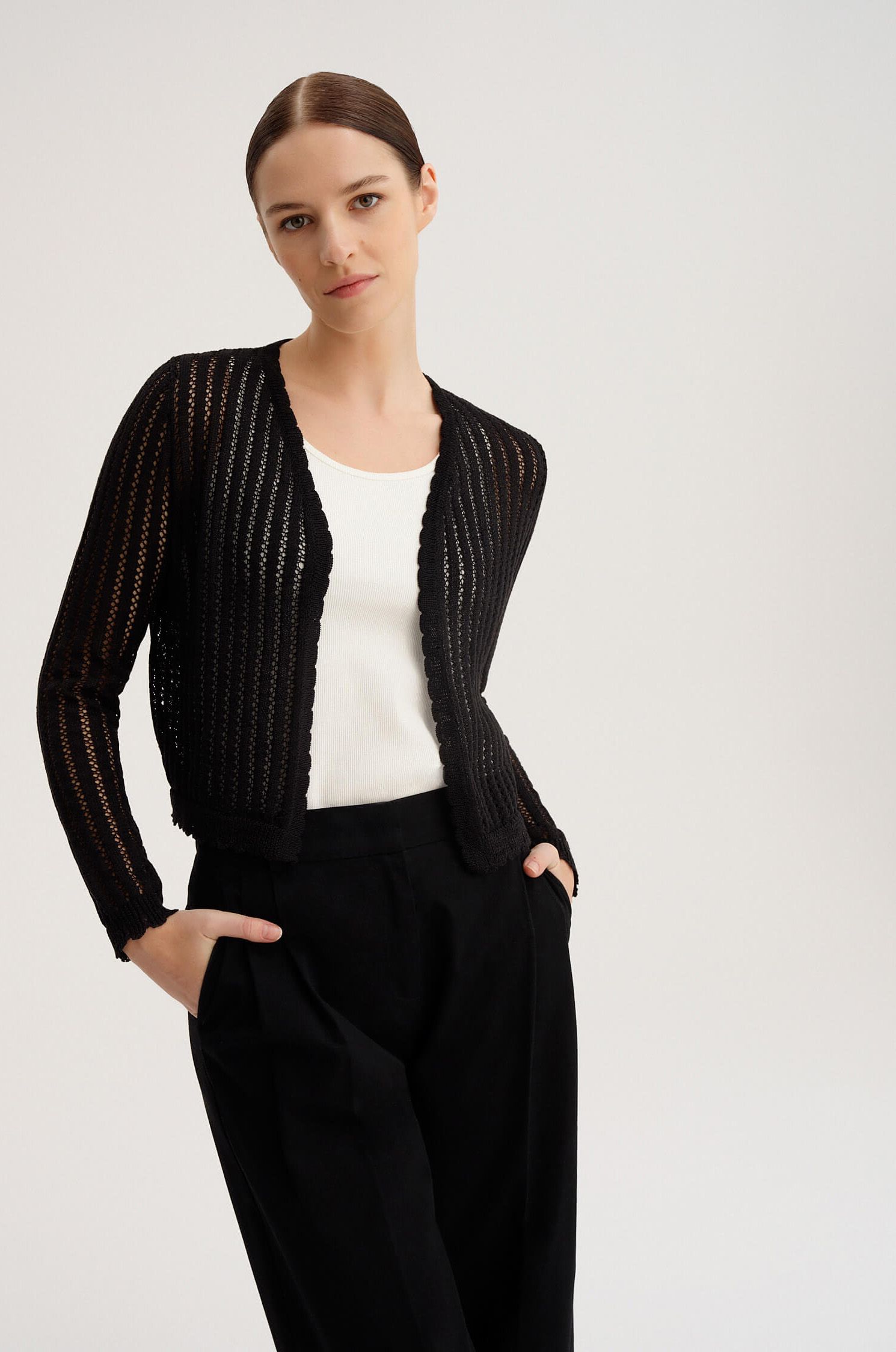 Ażurowy kardigan Solar Obraz 2