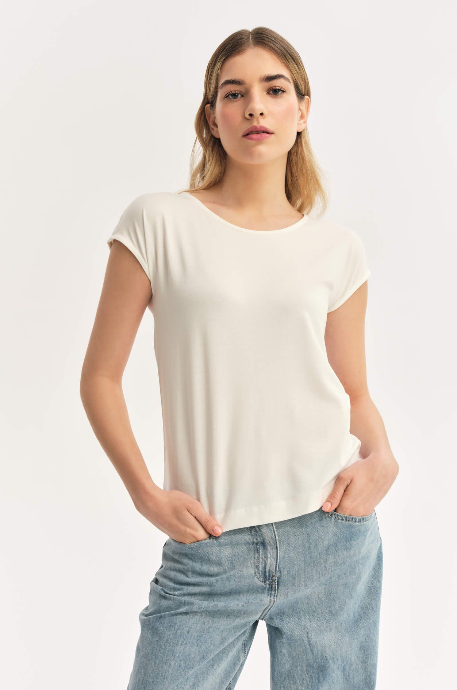 Wiskozowa bluzka Solar Obraz 2