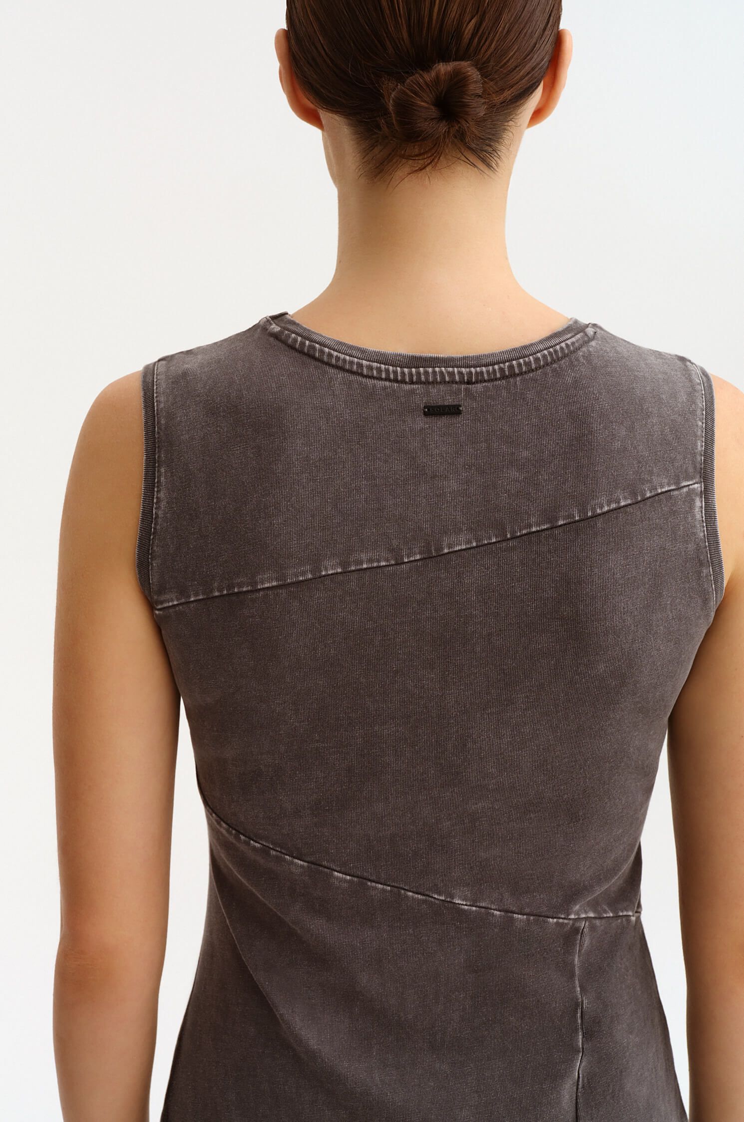 Asymetryczna sukienka z efektem sprania Solar Obraz 1