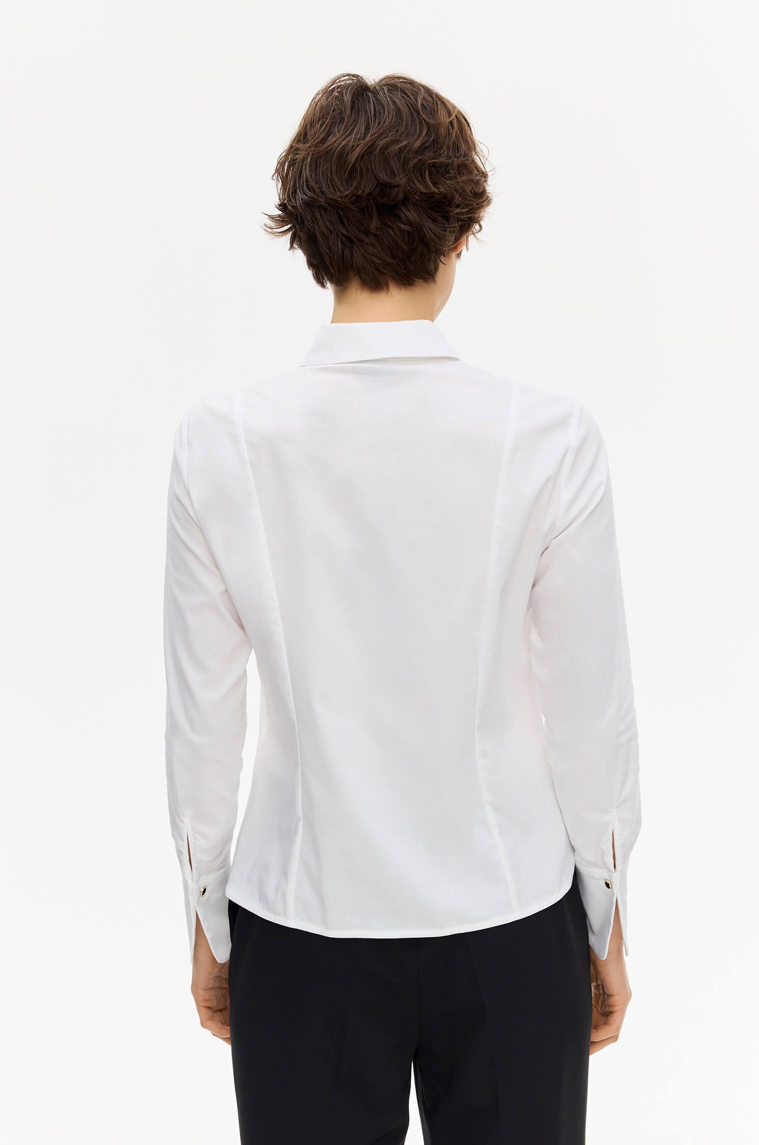 Biała koszula o klasycznym kroju Solar Obraz 4